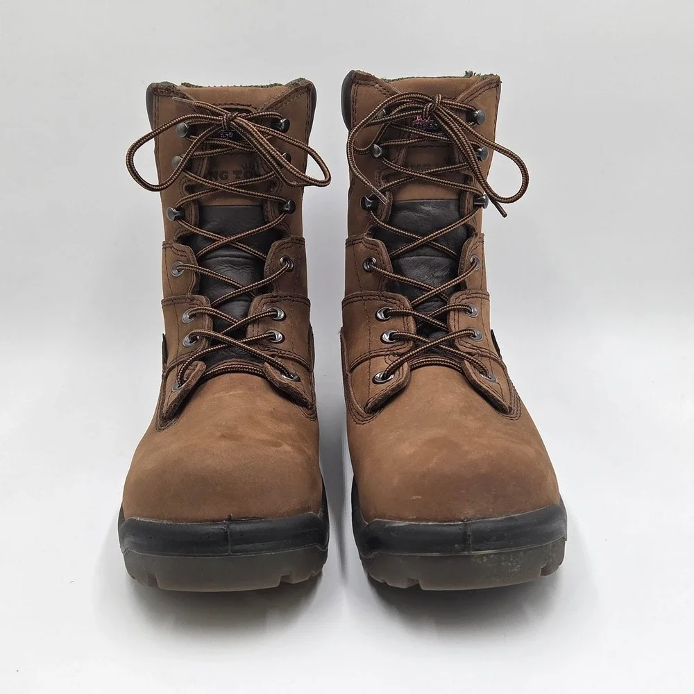 Red Wing Mens King Toe‎ 8-inch Waterproof Boot 2280 Work Brown Size 9 D